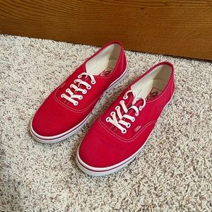 Womens red vans